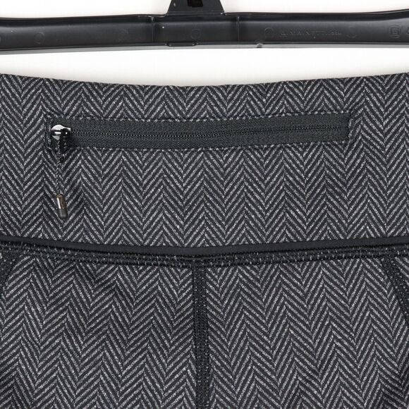 Lululemon Pace Rival Crop Leggings Women's Size 8 Gray Mid Rise Pocketed - Picture 3 of 7